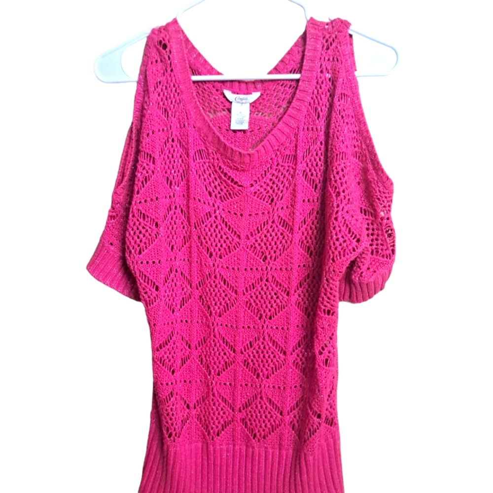 Candie's cold shoulder sweater size MEDIUM
